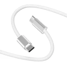 Дата кабель WIWU C101 Essen Type-C to Type-C 240W 1.5 м White - мініатюра 3
