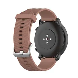 Ремінець силіконовий 20 мм для Samsung Galaxy Watch 42/3 41 мм/Active/Active 2 BeWatch GT Коричневий (1011406) - мініатюра 4