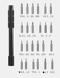 Викрутка Xiaomi Jiuxun Tools Screwdriver + біти 24 шт. (Q/NBJX005) - мініатюра 4