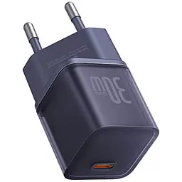 Зарядний пристрій блок швидкого заряджання 1 USB-C Baseus GaN5 S Fast Charger 30 W (P10162504523-00) purple