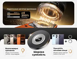 Магнітний автомобільний тримач для телефона з вакуумною присоскою UGREEN LP970 сумісний із MagSafe 2 металеві кільця для магнітного кріплення телефонів і чохлів без MagSafe поворотна головка 360° і двовісний металевий важіль із регулюванням 210° також для відеодзвінків і перегляду рецептів на придатній гладкій поверхні складана конструкція 1 клейка накладка для шорстких поверхонь у комплекті чорний (75666) - мініатюра 4