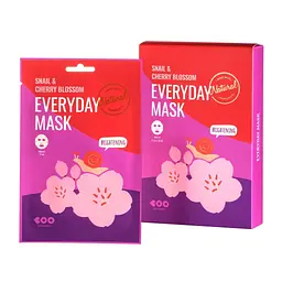 Маска для обличчя Dearboo snail cherry blossom з екстрактом слизу равлика та вишні