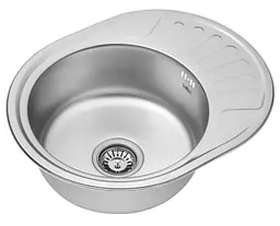 Кухонна мийка Kroner KRP Satin - 5745 (0,8 мм) (CV022775) - мініатюра 2