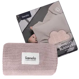 Ковдра Lionelo Bamboo Blanket Pink 100х75 см рожева (LO-BAMBOO BLANKET PINK) - мініатюра 5