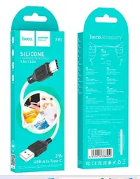Кабель HOCO X90 Cool silicone charging data cable for Type-C 3A 1m Білий