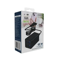 Зарядний пристрій Gembird 2xUSB-C PD65W + 2xUSB QC3.0 30W black (TA-UC-2A2C-PD65-01-BK) - мініатюра 6
