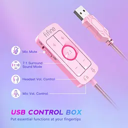 Навушники Fifine H9P Pink (H9P) - мініатюра 5
