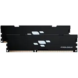 Пам'ять 16Gb x 2 DDR5 6000 MHz Prologix чорний 36-42-42 1.35V з радіатором (PRO32GB6000B5K)