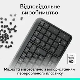 Клавіатура Logitech K250 Bluetooth UA Graphite (920-013822) - мініатюра 6