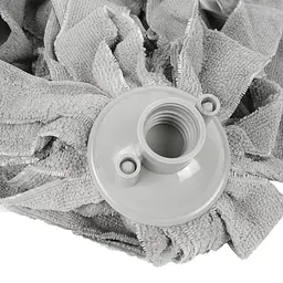 Змінна насадка для швабри Eco Fabric моп зі смужок мікрофібри 160 г сіра (EF-0160-MS) - мініатюра 2