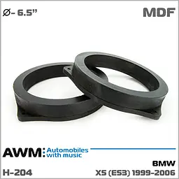 Проставки під динаміки 165 мм / 6.5" AWM H-204 BMW X5 (E53) - мініатюра 5