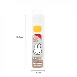 Фарби акварельні Yes Miffy 6 кол. медові б/п (110317) - мініатюра 6