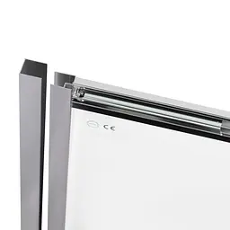 Душові двері в нішу Qtap Taurus CRM209-1.C6 90-100x185 см, скло Clear 6 мм, покриття CalcLess, універсальні, прозорий - мініатюра 4