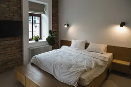 Комплект постільної білизни Ecotton Сімейний 210х220 см готельний із Страйп-сатину білий полоска 2х2 см (20896) (20043) - мініатюра 3