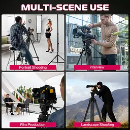 Штатив Ulanzi MT-81 Tripod (80-155cm) Black (T080GBB1) - мініатюра 8