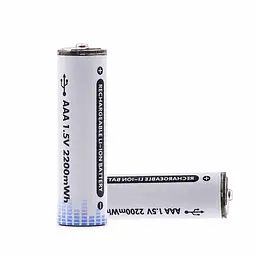 Комплект батарейок 2хААА з роз'ємом Type-C на 1.5V/1350mWh - мініатюра 4