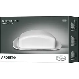Маслянка Ardesto порцеляна 20.3х12.7х6.4 см біла (AR3751) - мініатюра 7