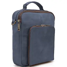 Чоловіча сумка на плече з кінською шкірою ручкою TARWA 24х26х9 см sum0028155 - мініатюра 6