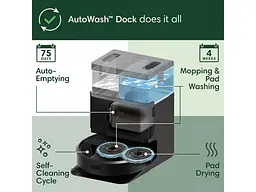 Робот пилосос iRobot Roomba Combo 405+ AutoWash dock Black (G185040) - мініатюра 6