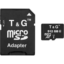 Карта пам'яті TG microSDXC, 512Gb, Class10 UHS-I U3, SD адаптер (TG-512GBSD10U3-01)