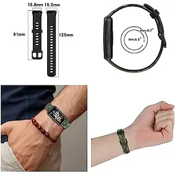 Силіконовий ремінець Becover Modern Style для Huawei Band 7/Honor Band 7 Purple (709451) - мініатюра 5