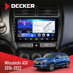 Штатна магнітола Mitsubishi ASX 2016-2022 Decker D10-006 4x64, 4G Decker (НФ-00009506)