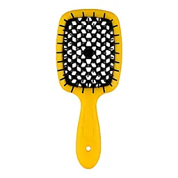 Щітка для волосся жовтий з чорним Super Brush Janeke