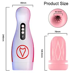 Автоматичний мастурбатор Masturbation Cup, 7 Suction Power, 7 Vibration Setting Boss Series 63-00069 103639 - мініатюра 8