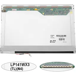 Матриця 14.1 LP141WX3-TLN4 1280х800, 30pin, 1CCFL, NORMAL, глянцева, роз'єм праворуч зверху для ноутбука