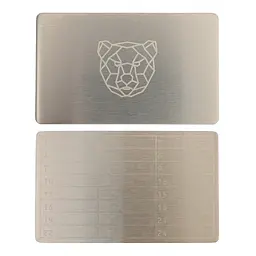 Металева пластина для зберігання сід-фрази Bearish Mini Plate 55×90 мм + гравірувальна ручка (1 шт) - мініатюра 4