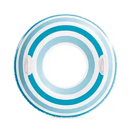 Дитяче надувне коло "Смугасті мрії" 59256(Blue-White) з ручками, 91 см