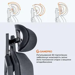 Ігрове крісло GamePro EDGE GC820MB Black (GC820MB) - мініатюра 14
