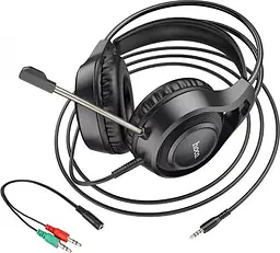 Навушники Hoco W106 Tiger gaming headset Black - мініатюра 5