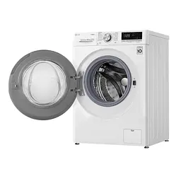 Пральна машина LG з фронтальним завантаженням F4V5RS0W, 10,5кг, 1400, A+++-40%, Пар, глибина 56см, Дисплей, Інвертор, Білий (F4V5RS0W) - мініатюра 4