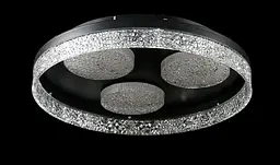 Люстра стельова LED Splendid Ray L2973/470/3+1, 4 лампи, 220В, чорний метал, сучасний стиль з пультом, димер