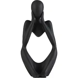 Статуетка декоративна МВМ My Home Мислитель чорна (DH-ST-16-2 BLACK)