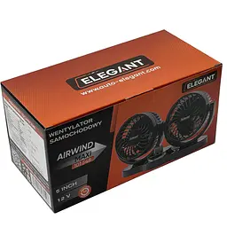 Автомобільний вентилятор Elegant 12V на підставці два режими 12.7 см (EL101 548) - мініатюра 5