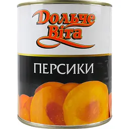 Уцінка. Персики Дольче Віта половинками 850 мл 