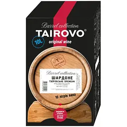 Уцінка.  Вино Таїровське Премiум Шардоне біле сухе bag-in-box 10 л 