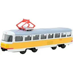 Іграшка Трамвай АВТОПРОМ 6411ABD Біло-жовтий shop (2000999353130)