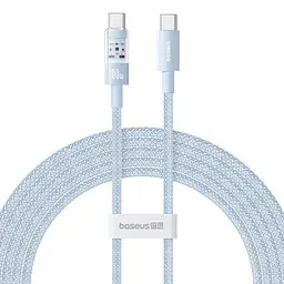 Дата кабель Baseus Gem Fast Charging Type-C to Type-C 100W (1m) (P10373000111) Galaxy Blue