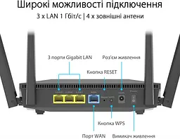 Роутер ASUS RT-AX52 (90IG08T0-MO3H00) - мініатюра 10