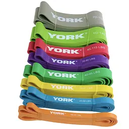 Резинка для фітнесу York 35-75кг - 2080x85x4,5 мм, сірий - мініатюра 8