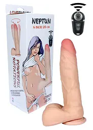 Вібратор B - Series Real Neptun 8", 23 см (тілесний) - мініатюра 9