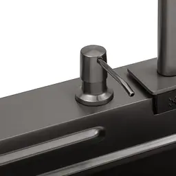 Кухонна мийка Kroner KRP Schwarze - SET7545HM PVD (3.0/0.8 мм) CV033382, Чорний - мініатюра 8