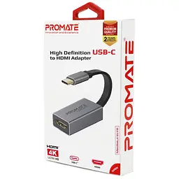 Перехідник Promate HDMI-USB Type-C medialink-h1.grey (medialink-h1.grey) - мініатюра 2