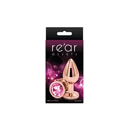 Анальна пробка NS Novelties Rear Assets - Rose Gold, M - мініатюра 2