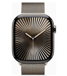 Смарт-годинник Apple Watch Series 10 GPS + Cellular 46mm Natural Titanium Case w. Natural Milanese Loop - M/L (MWYC3) - мініатюра 2