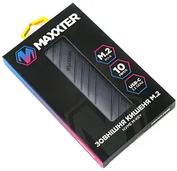 Зовнішня кишеня Maxxter EHDE-2280S-01, чорний (EHDE-2280S-01) - мініатюра 4
