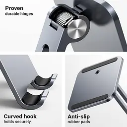Тримач для планшета-телефона Ugreen LP134 Foldable Metal Tablet Stand - мініатюра 4